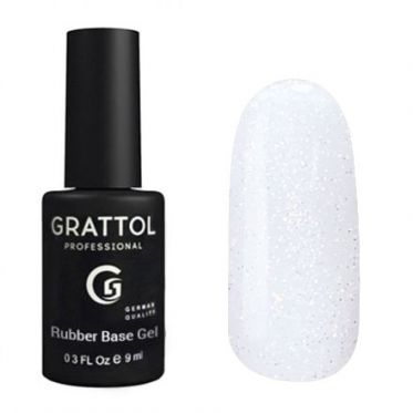 Grattol Rubber Base Glitter 2